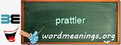 WordMeaning blackboard for prattler